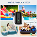 3600mAh Mini Inflator Pump Electric Air Pump with 4 Nozzles Inflator Deflator USB Rechargeable Small Pump for Air Mattress Camping Bed Pool Toys