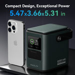 KUULAA 230W 222Wh 60000mAh Power Bank with Adjustable LED Light External Battery Power Station with 3 Inputs and 4 Outputs Fast Charging for iPhone 16 16 Pro 15 14 13 Pro Max for HUAWEI Pura 80 Ulta for SAMSUNG for Tablet for Speaker for Camera