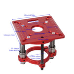Precision Router Lift Kit with Router Table Insert Plate Max Lifting 70mm Woodworking Engraving DIY Tools for 64-66mm Diameter Motors