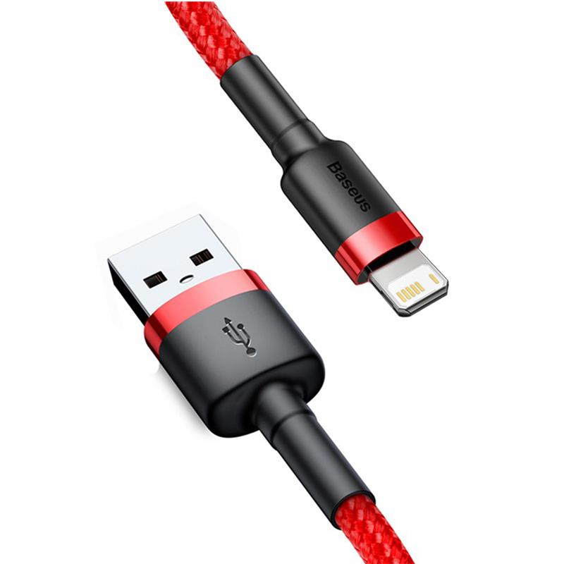 Baseus 2.4A USB-A to iP Cable Fast Charging Data Transmission Nylon Braided Core Line 0.5M/1M/2M/3M Long for iPhone 14 14Pro 14 Pro Max for iPad Pro
