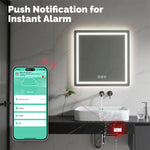 MOES Tuya Zigbe Raindrop Detection Sensor IPX4 Waterproof Wireless Smart Home Water Leak Detector Real Time Alert Smart Life APP for Indoors Outdoors Water Leakage Sensor