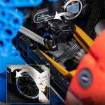 Eikee Y18082 1/8 MANS M V8 Blue Supercar Building Blocks Kit 3507PCS RC Racing Vehicles Model Desktop Ornament Collect Toys Gift
