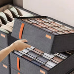 1PC 6/7/20 Grid Underwear Storage Box Socks Underwear Storage Drawer Division Multifunction Ale Household Wardrobe Classification
