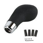 5-Speed Leather Car Universal Modified Gear Head Ball Head Black Punching Type
