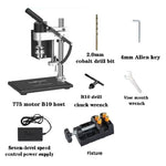 200W 775 DC Motor Desktop Mini Bench Drill EU Plug Adjustable Speed Home Punching Drilling Machine Woodworking Metal Plastic Drilling