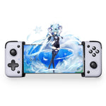 LinkMejor M05 Wired Type-C Mobile Phone Controller bluetooth Stretchable Mobile Gamepad with Hall Linear Triggers 3D Joystick Support Vibration Turbo Function 100-173mm Extendable