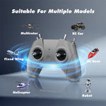 LinkMejor C8 2.4GHz 8CH 100mW ELRS Radio Controller for DJl/Velocidrone/Liftoff/Tryp/DRL/DCL Simulator FPV Racer Drone RC Car Boat Helicopter