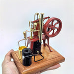 LinkMejor R01 1/12 Stirling Hot Air Pump Engine Model Water-cooled External Combustion Engine Copper Castings Physics Science Experiment for Children