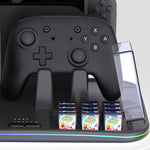 For Switch 2 12-in-1 Multi-functional Cooling and Charging Dock Switch Console Storage Dock with RGB Lighting IPEGA PG-SW2065