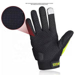 Pair Touchscreen Motorcycle Gloves Full Finger Touch Screen Sport Riding Bike Bicycle Cycling Racing Gloves