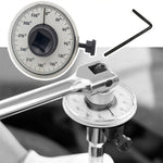 Premium CR-V Long Handle Torque Wrench High Hardness Good Toughness Calibrated in Degrees for Car Repairing 1/2 Inch Torque Gauge Silvering Automotive Tools