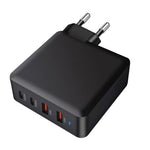 [GaN Tech] PD160W 4-Port USB PD Charger 2USB-A+2USB-C PD Fast Charging Wall Charger Adapter EU Plug US Plug for iPhone 16 16 Pro 15 14 13 Pro Max for Huawei Pura 80 Ultra for XIAOMI for SAMSUNG