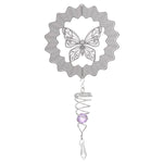 3D Metal Wind Spinner Stainless Steel Rotating Metal Chimes Animal Pattern Stereo Wind Chime Rotary Pendant For Home Decoration