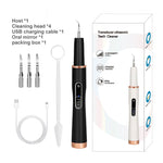 Ultrasonic Electric Dental Tooth Cleaner Cleaning Oral Irrigator Kit for Teeth Stains Plaque/Teeth Whitening/Teeth Cavity