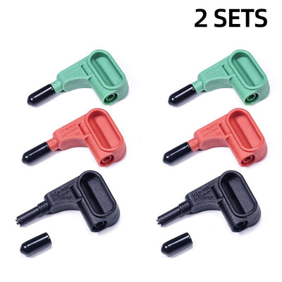 6PCS Magnetic Head Terminal Block with 4mm Banana Plug for Fast Solder-free Connection High Durability CAT III 1000V & 500V Safety Standards for Universal Multimeter Usage