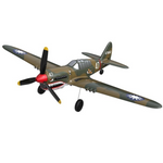 LinkMejor P-40 P40 Fighter V2 400mm Wingspan 2.4GHz 4CH EPP 6-Axis Gyro One-Key U-Turn Aerobatic RC Airplane BNF/RTF for Trainer Beginner