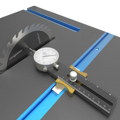 LinkMejor Aluminum Alloy Table saw Dial Gauge Corrector for Saw Table Saw Blade Parallelism Correction Woodworking Tool