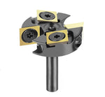 1/4 Inch 6.35mm Shank 4 Flutes TiAlN Coating Spoilboard Surfacing Router Bit Slab Flattening Router Bit with 25.4mm/31.75mm/34.9mm/38.1mm Cutting Diameter