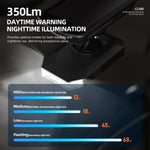 LinkMejor CL350 350LM Hanging Bicycle Headlight Cycling Flashlight IPX4 Waterproof Type-C Charging Bike Front Light for Outdoor MTB Riding