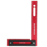 LinkMejor 300x200mm Aluminum Alloy Precision Woodworking Square Right Angle Ruler with Base