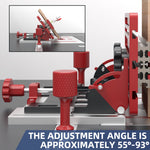 LinkMejor Adjustable-Angle Precision Table Saw Router Table Joinery Sled Coping Sled for DIY Woodworking Projects