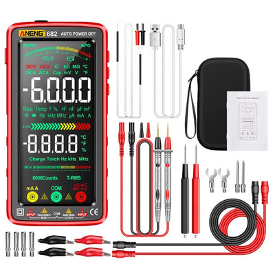 LinkMejor 682 Smart VA Reverse Multimeter AC/DC Ammeter Voltage Tester Rechargeable Electric Ohm Diode Tester Tools for Electrician