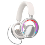 MS-B16 RGB Gaming Headset Wireless bluetooth 6.0 Headphone 40mm Drivers Detachable Mic Low Game Delay Openwork Design Over-Head Gamer Headphones