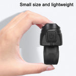80dB Loud USB Rechargeable Electric Bike Bell 150mAh Battery Safety Warning Lightweight Bicycle Handbar Horn for MTB Road Cycling