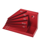 Multi-Angle Bevel Gauge Block Universal Miter Angle Finder with 15°-45° Miter Angles Woodworking Measuring Tool for Router and Carpentry Projects