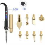 Toaiot Heat Insert Nut Iron Tip Hot Melt Heat Set Insert Tool Soldering Iron Tip 3D Printing Modify Finishing Brass Thread Embed