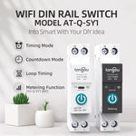 LinkMejor Tuya WiFi Smart Circuit Breaker Switch 32A-63A 90V-240V Remote Voice Control with App Timer Modes Smart Home Automation [No Metering]