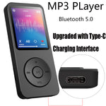 MP3-01C 1.8-inch Screen MP3 Player bluetooth 5.0 Lossless Hi-Fi Sound  FM Radio Voice Recorder Portable Music Player Ebook Video Sports Travel Gadget