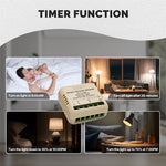 LinkMejor Tuya WiFi Intelligent Dimmer Switch Module Portable Home Automation DIY Switch Compatible with Alexa Google Assistant