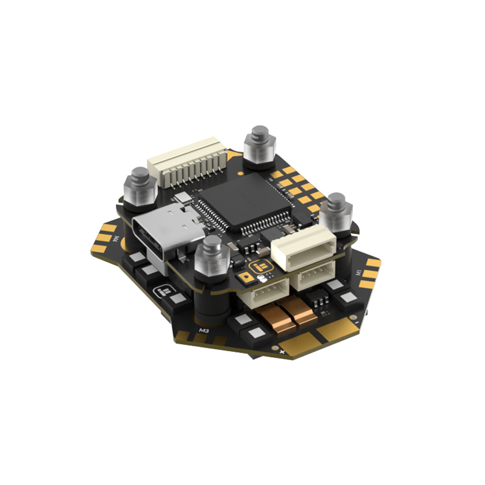 20x20mm LinkMejor Borg Mini F722 Flight Controller with 5V 12V BEC Output 4-6S 60A 4in1 ESC Stack for DJI O4 RC FPV Racing Drones
