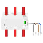 Zemismart Zigbe 3 Phase Electric Energy Meter 63A Smart Power Consumption Monitor Sensor Zigbee2mqtt works with Tuya Home Assistant
