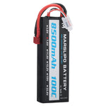 LinkMejor 7.6V 8500mAh 100C 2S Lipo Battery T Plug for RC Car
