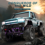 LinkMejor E201 E202 RTR 1/20 2.4G 4WD RC Car Rock Crawler Off-Road Climbing Truck LED Light Full Proportional Control Straight Bridge Aluminum Axles Central Differential Vehicles Models Toys