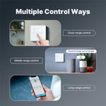 LinkMejor Tuya Smart WiFi Light Switch 1-4 Gang Touch Glass Panel Timing Function APP Remote Control Voice Control Work with Alexa Google Assistant EU Plug