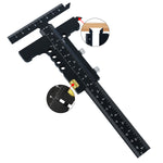 Premium Sliding Marking Gauge Aluminum Alloy Scribing Measuring Tool with Precision Depth Gauge And T-Square Ruler