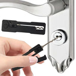Reliable Locksmith Multi-Tool Compact Stainless Steel Kit Quick Access Automotive Keys Hook Portable Outdoor Use