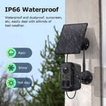 LinkMejor Solar WiFi Camera 2/4 Cameras Kit 3MP PIR Motion Detect Two Way Audio Night Vision IP66 Waterproof Wireless Outdoor Security Cameras