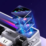 LinkMejor AMG65 Custom Mechanical Keyboard With TFT LED Screen 67 Keys Triple Mode Wireless/bluetooth/Wired Gasket Structure Hot Swappable RGB Gaming Keyboard with 8000mAh Battery