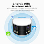 SriHome SH070 4MP Dual Lens WIFI Security Camera 180 degrees Wide Angle Night Vision Two Way Audio IP66 Waterproof Surveillance Camera for Outdoor