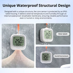 LinkMejor SNZB-02WD IP65 Zigbe LCD Smart Temperature Humidity Sensor Waterproof Work with Alexa Google Home Need LinkMejor Zigbe Hub