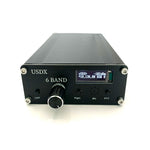 LinkMejor uSDX 6 Bands SDR Transceivers 80m 40m 20 17m 15m 10m QRP SSB/CW HF Transceivers 5W Aluminium Cover 0.9 Inch OLED Display