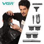 LinkMejor V-900B Professional Electric Hair Clipper 4-Level Cutting Guide High Precision Long Battery USB Rechargeable Trimmer with LED Display for Home Salon