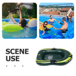 WaveRite 120*70 Thickened Single Inflatable Boat PVC Inflatable Swimming Pool Float ldeal for Water Pool Beach, and Party Use Pool Accessory