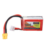 LinkMejor 11.1V 1800mAh 100C 3S  LiPo Battery XT60 Plug for RC Drone