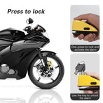 LinkMejor Type-C Charging Bicycle Disc Brake Lock 130dB Loud Alarm Anti-thief Protection Aluminum Alloy Waterproof Reminding Rope Lock for Bike Motorcycle