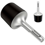 Rotary Hammer Drill Head 45# Steel Round Shank 95x36.8x10mm Wear Resistant Easy Installation for Walls Tiles Metal Sheets